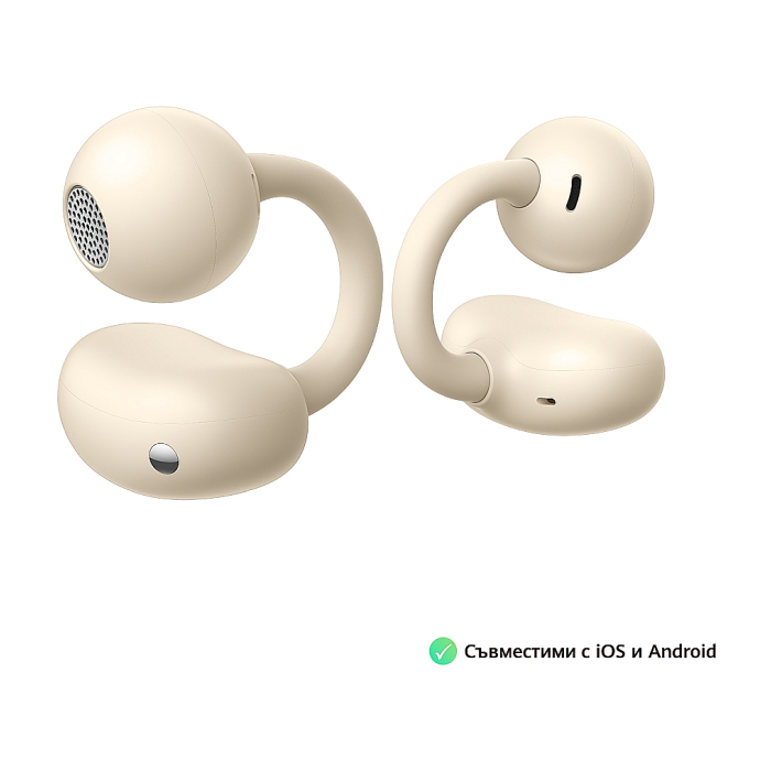 Huawei FreeClip Dove-T00 Beige, Bluetooth 5.3, 20Hz - 20 KHz, 55mAh (тъмнейл - 3)