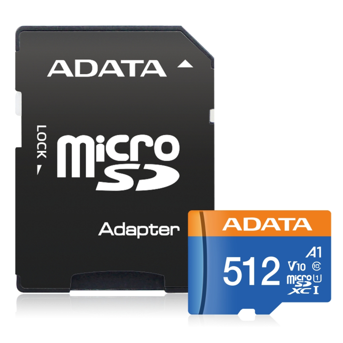 ADATA 512GB MicroSDXC UHS-I CLASS 10 (with adapter) на супер цена