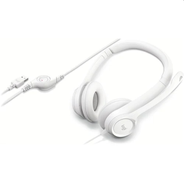 Logitech H390 USB Computer Headset - OFF-WHITE - USB - N/A - EMEA-914 (тъмнейл - 1)