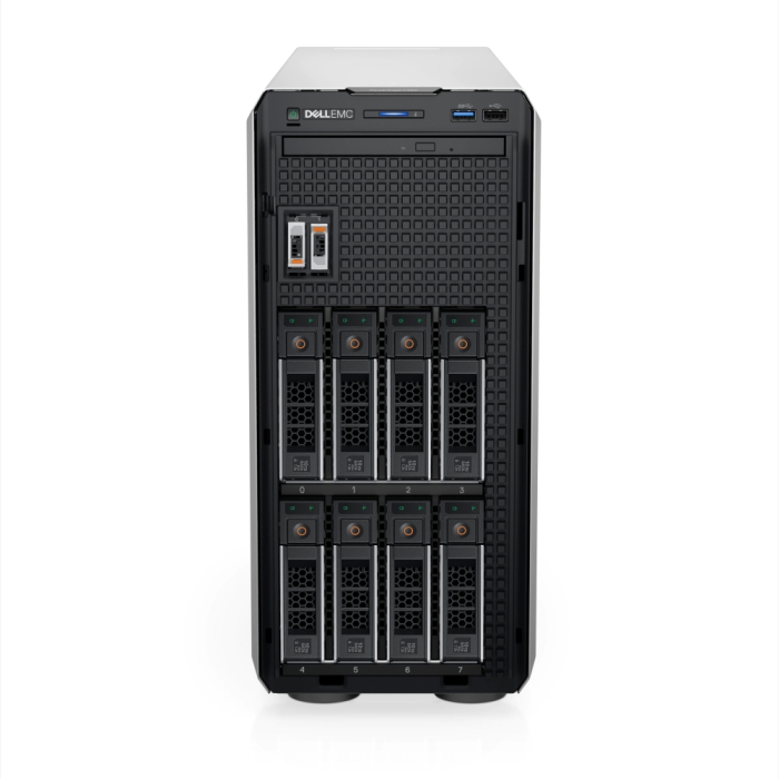 Dell PowerEdge T350, Chassis 8 x 3.5 HotPlug, Xeon E-2314, 16GB, 1x2TB, Bezel, Broadcom 5720 Dual Port, PERC H345 Controller, Adapter, Full Height, iDRAC9 Basic 15G, 600W, 3Y Basic Onsite (тъмнейл - 3)