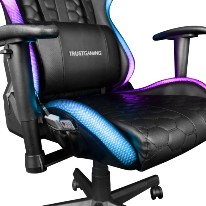 TRUST GXT 716 Rizza RGB LED Gaming Chair (тъмнейл - 4)