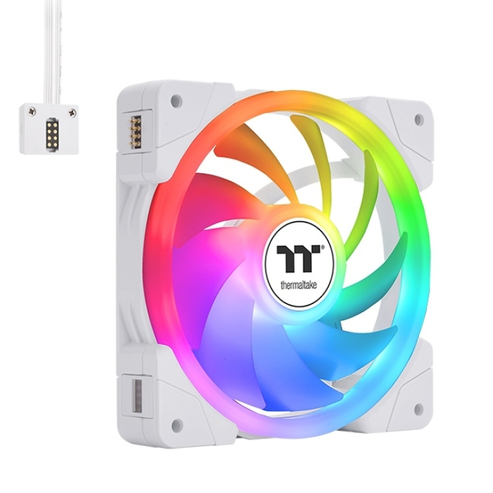 Thermaltake SWAFAN EX12 ARGB PC Cooling Fan TT Premium Edition 3 Fan Pack White (тъмнейл - 1)