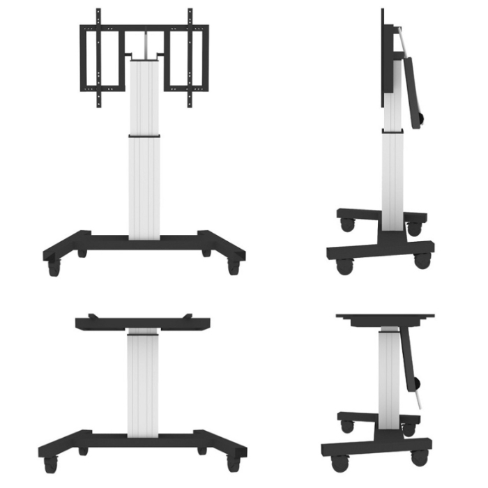 Neomounts by NewStar Motorised Mobile Floor Stand (90° tilt) - VESA 200x200 up to 800x600 (тъмнейл - 1)