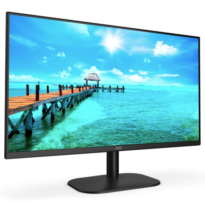 AOC 24B2XHM2, 23.8" VA WLED, 1920x1080@75Hz, 4ms GTG, 250cd/m2, 3000:1, DC20M:1, FlickerFree, Low Blue Light, Tilt, D-SUB, HDMI (тъмнейл - 4)