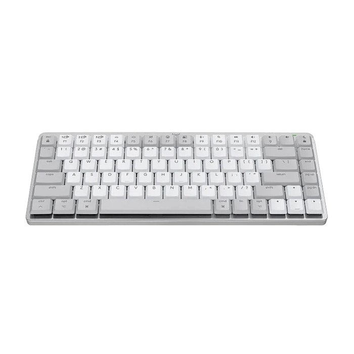 Logitech MX Mechanical Mini for Mac Minimalist Wireless Illuminated Keyboard - PALE GREY - US INT'L - EMEA (тъмнейл - 1)