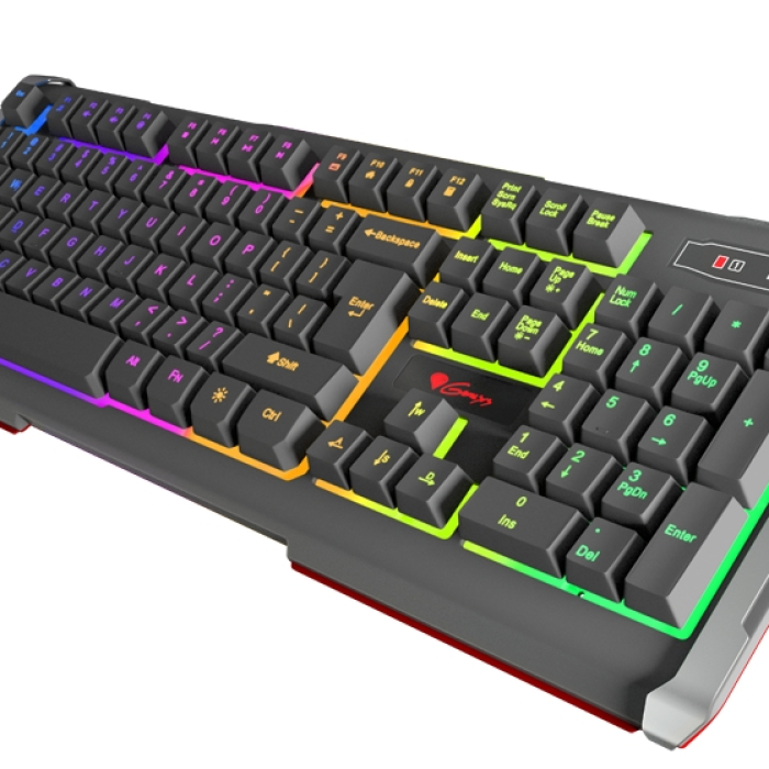 Genesis Gaming Keyboard Rhod 400 Rgb Backlight Us Layout (тъмнейл - 2)