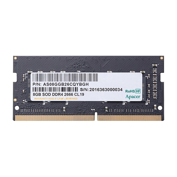 Apacer 8GB Notebook Memory - DDR4 SODIMM 2666 MHz, 1024x8 на супер цена