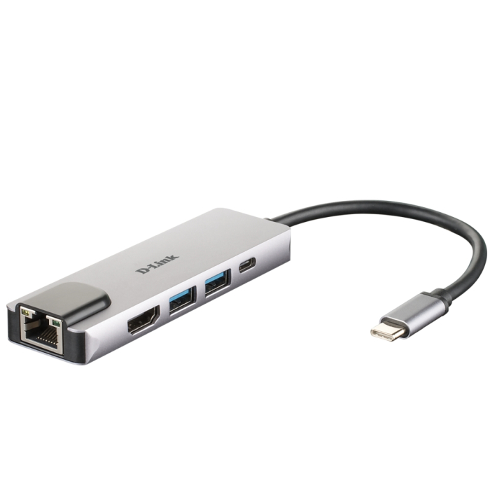 D-Link 5-in-1 USB-C Hub with HDMI/Ethernet and Power Delivery на супер цена