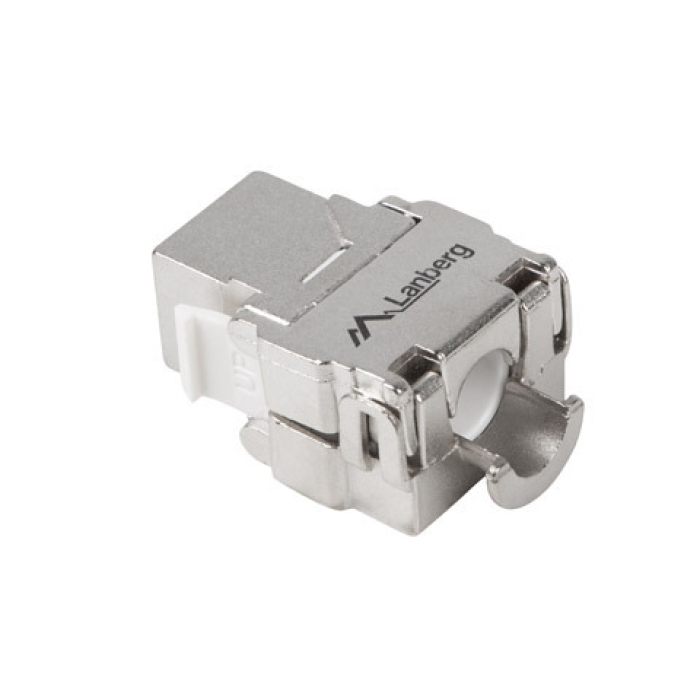 Lanberg keystone TOOL-LESS module RJ45 180° FTP CAT.6a (тъмнейл - 1)