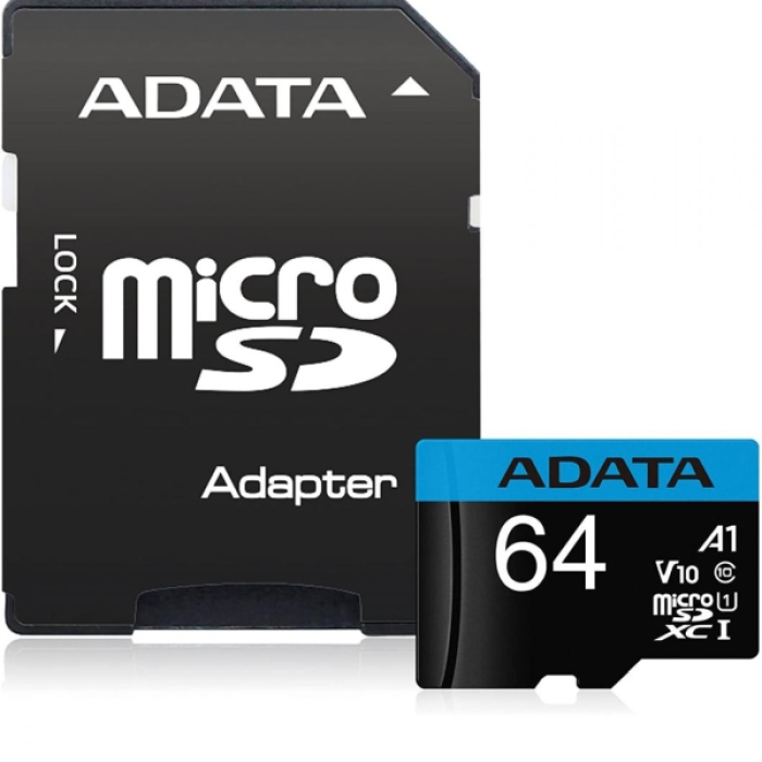 ADATA 64GB MicroSDXC UHS-I CLASS 10 (with adapter) на супер цена