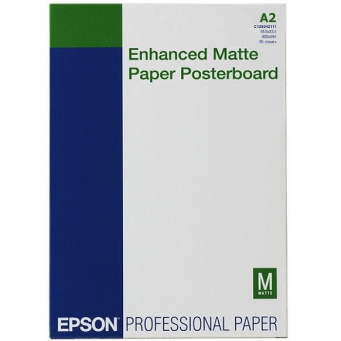 Epson Enhanced Matte Posterboard, DIN A2, 800 g/m2, 20 sheets на супер цена