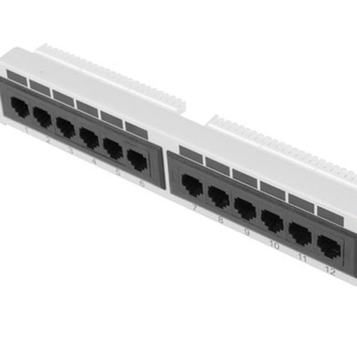 Lanberg patch panel 12port 1U 10" CAT.6, grey на супер цена