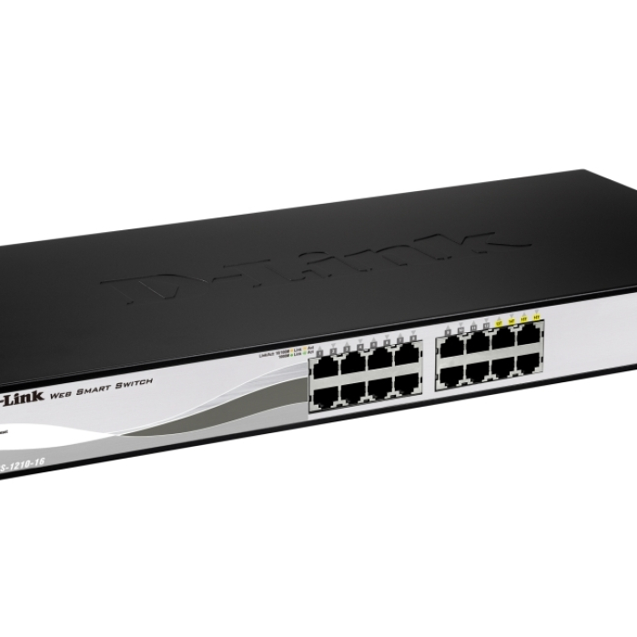 D-Link 16-port 10/100/1000 Gigabit Smart Switch + 4 SFP (тъмнейл - 1)