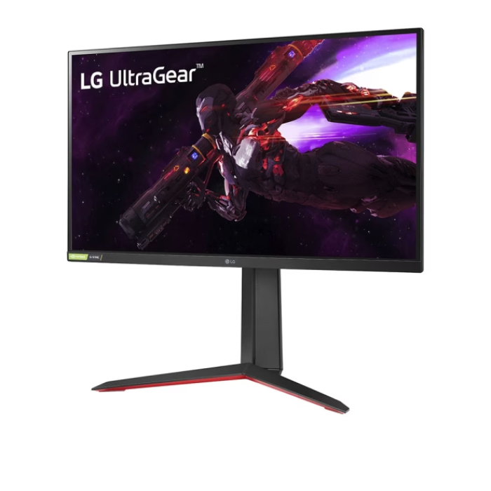 LG 27GP850P-B, 27", UltraGear Nano IPS 1ms, AG, QHD (2560 x 1440), 165Hz (up to 180 Hz), HDR 400, 1000:1, 400cd/m2, DCI-P3 98%, AMD Free-sync, NVIDIA G-Sync, HDMI, DP, USB3.0 (1up/2down), Height Adjustable, Pivot, Tilt, Headphone (тъмнейл - 1)