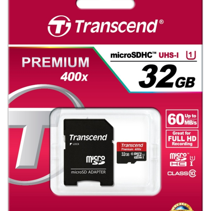 Transcend 32GB micro SDHC UHS-I Premium (with adapter, Class 10) (тъмнейл - 2)