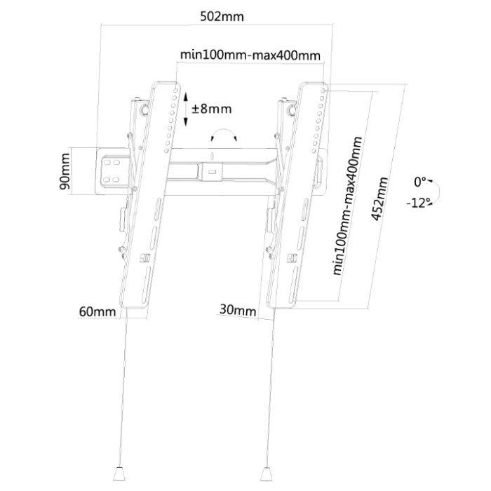 Neomounts by NewStar Flat Screen Wall Mount (tiltable) (тъмнейл - 2)