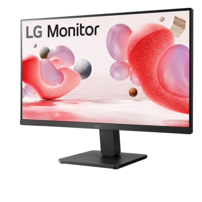 LG 24MR400-B, 23,8" IPS, 5ms (GtG at Faster), 100Hz, 1300:1, Dynamic Action Sync, 250 cd/m2, Full HD 1920x1080, AMD FreeSync, Eye-care, Reader Mode, D-Sub, HDMI, Tilt, Black (тъмнейл - 1)