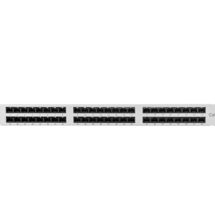 Lanberg patch panel 48 port 1U CAT.5E, grey (тъмнейл - 4)