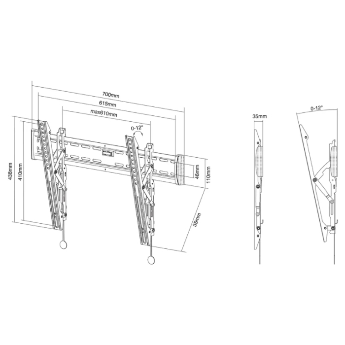 Neomounts Select Flat Screen Wall Mount (tilt) (тъмнейл - 2)