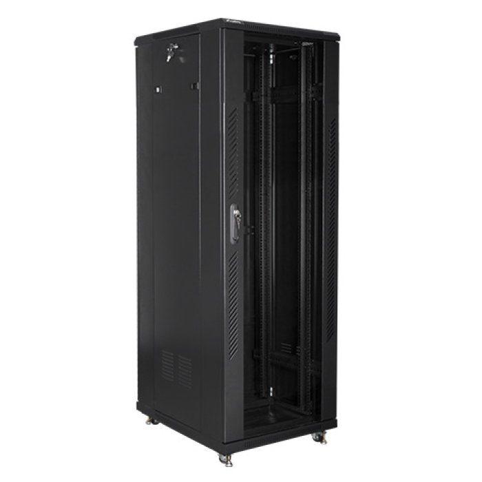 Lanberg rack cabinet 19" free-standing 37U / 600x800 self-assembly flat pack, black