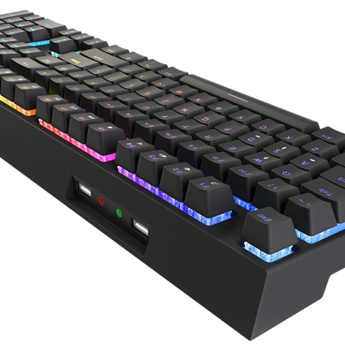 Genesis Hybrid Gaming Keyboard Thor 200 Rgb Hybrid Switch Rgb Backlight Us Layout (тъмнейл - 3)