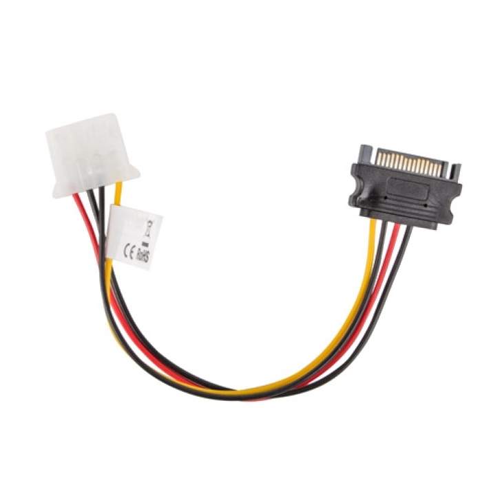 Lanberg molex (f) -> SATA (m), cable 15cm (тъмнейл - 2)