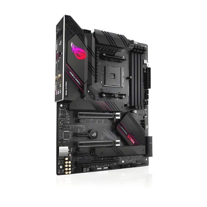 Дънна платка ASUS ROG STRIX B550-E GAMING, поглед отстрани