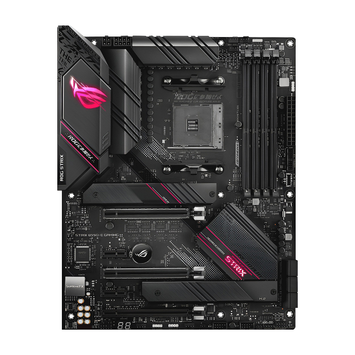 ASUS ROG STRIX B550-E GAMING, поглед отгоре