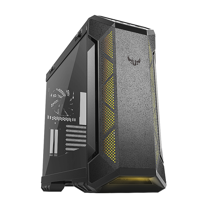 ASUS TUF GAMING GT501 RGB, MID-TOWER - Черна, поглед общ