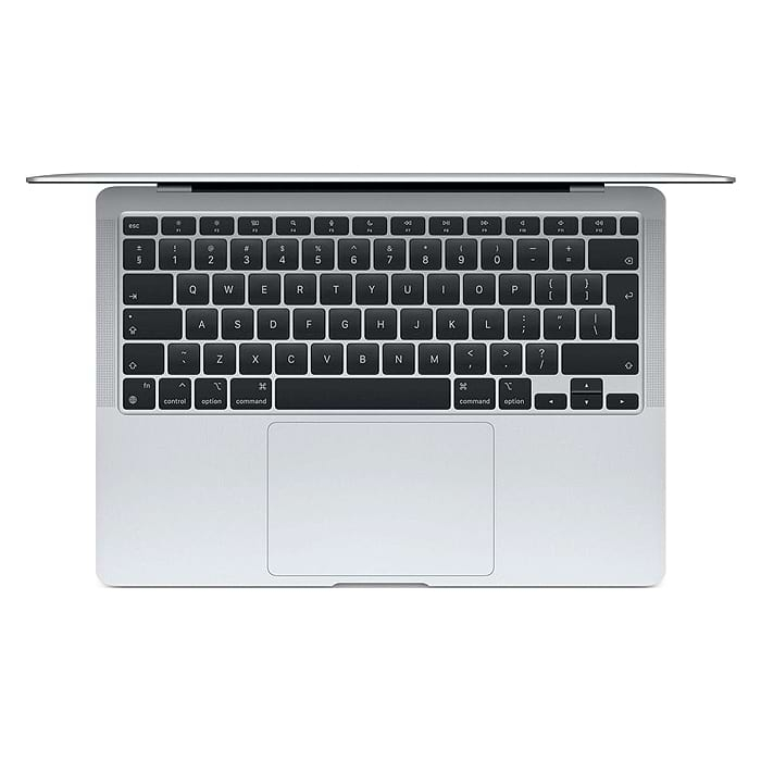 qЛаптоп Apple 13.3" MacBook Air, Apple M1 чип, 8-ядра CPU и 7-ядра GPU, 8GB, 256GB, Space Grey Поглед отгоре