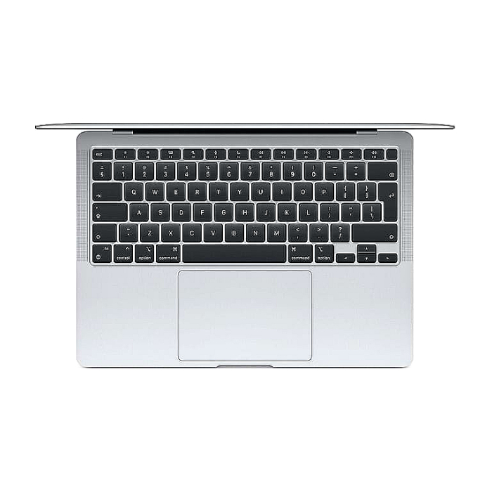 qЛаптоп Apple 13.3" MacBook Air, Apple M1 чип, 8-ядра CPU и 7-ядра GPU, 8GB, 256GB, Space Grey Поглед отгоре