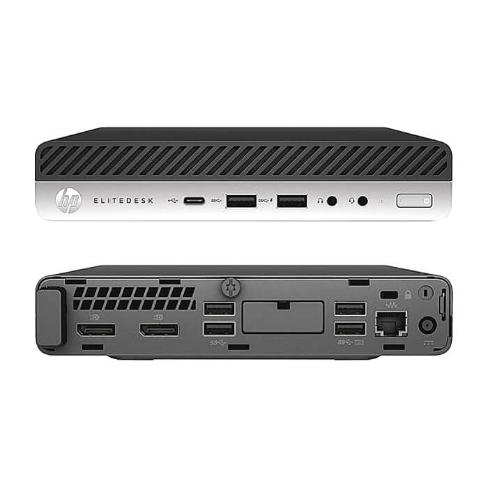 EliteDesk 705 G5 Mini Ryzen 5 PRO 3400GE DDR4 8GB NVMe 128GB WIFI Radeon Vega 11 65W External Win 10 ID 96410 на супер цена