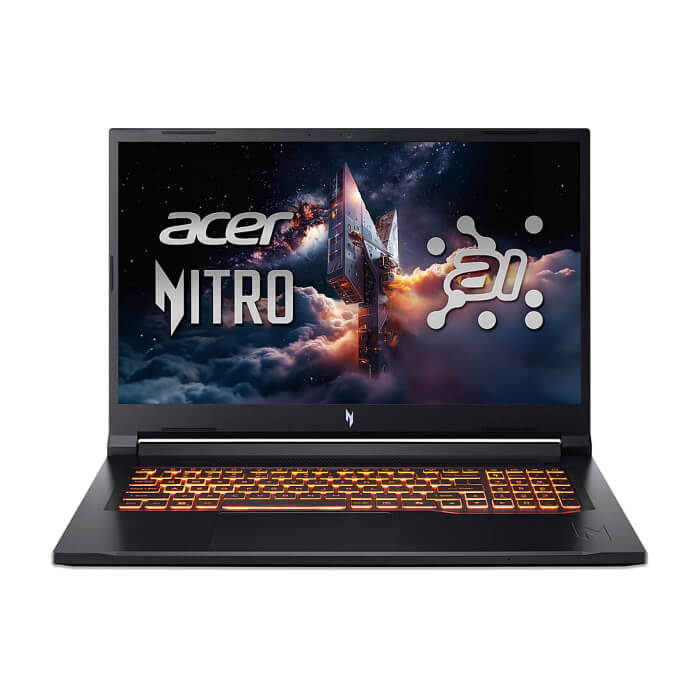 Acer Nitro V17, NG-ANV17-41-R14D, AMD Ryzen R7 260 AI ( up to 5.1GHz, 16MB), 17.3" FHD(1920x1080)IPS 144Hz, 1*16GB DDR5 (1 slot free), 1024GB PCIe NVMe SSD, NVIDIA GeForce RTX ID 96020 на супер цена