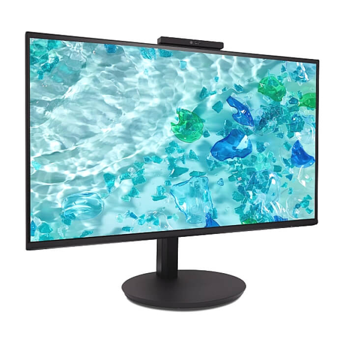 Acer Vero CB242YD6bmiprcx, 23.8'' FHD (1920x1080) IPS, ZeroFrame, 120Hz, 1ms(VRB), 250nits, VGA, HDMI, DP, Speakers, Audio In/Out, Adj.WebCam 5M/Mic array, AdaptiveSync, ID 95812 (тъмнейл - 2)