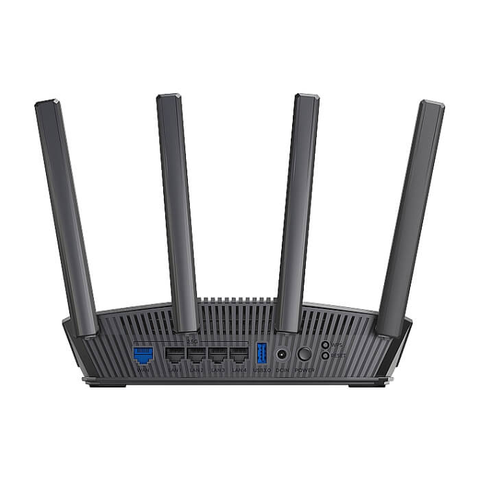 Asus Gaming Wireless Router RT-BE82U, BE6500, Dual-Band, Quad-Core 2.0GHz CPU, 256MB/1GB Flash/RAM, 4K-QAM, MLO, 2.5G quad-port, AiProtection Pro, Adaptive QoS, VPN, Instant Guard, на супер цена от GT Computers Asus Gaming Wireless Router RT-BE82U, BE6500, Dual-Band, Quad-Core 2.0GHz CPU, 256MB/1GB Flash/RAM, 4K-QAM, MLO, 2.5G quad-port, AiProtection Pro, Adaptive QoS, VPN, Instant Guard, на супер цена