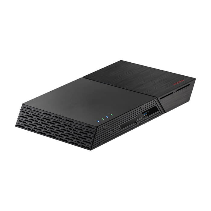 Asustor Flashstor 12 Pro FS6712X, 12 Bay NAS, Quad-Core 2.0GHz, 10GbE Port, 4GB RAM DDR4, twelve M.2 SSD Slots (Diskless), HDMI 2.0b+ Infrared Receiver, Black (тъмнейл - 2)