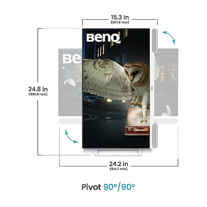 BenQ EW2790U 27” 4K BenQ Home Entertainment Monitor, 27W WORK &  ENTERTAINMENT DISPLAY EW2790U WHITE ID 95436 (тъмнейл - 5)