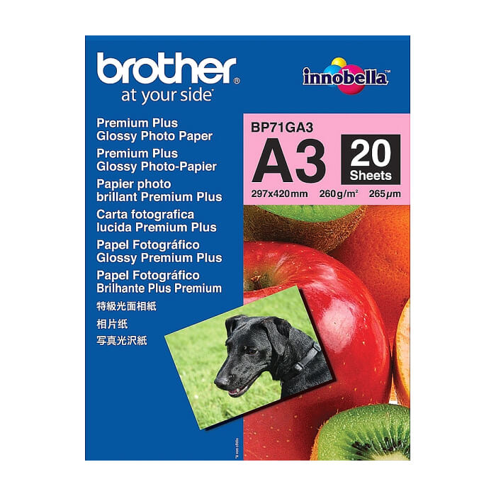 Brother BP-71GA3 Innobella Premium Glossy Photo Paper (A3/20 sheets) ID 70918 на супер цена