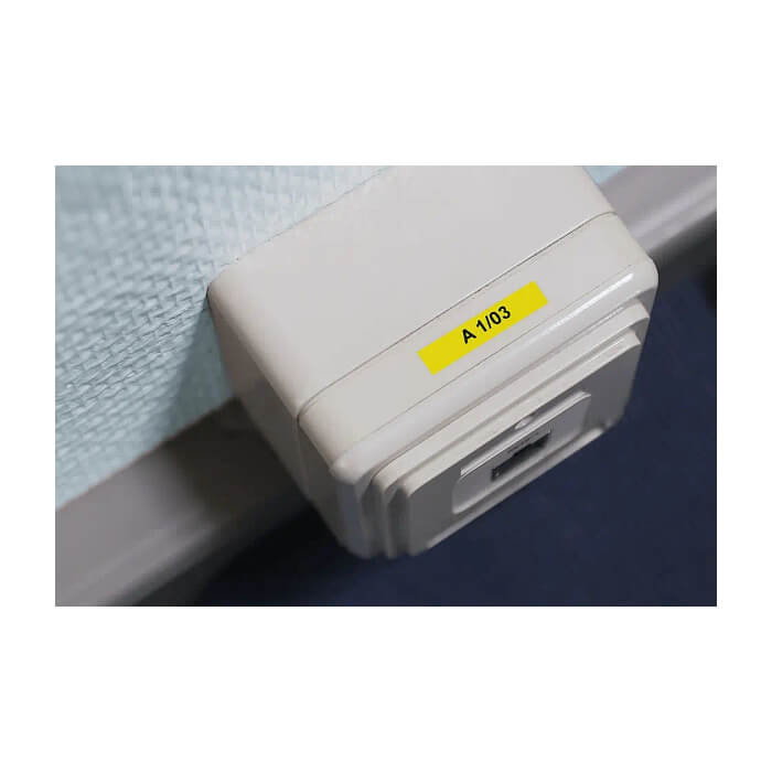 Brother TZe-611 Tape Black on Yellow , Laminated, 6mm - Eco ID 70725 (тъмнейл - 2)