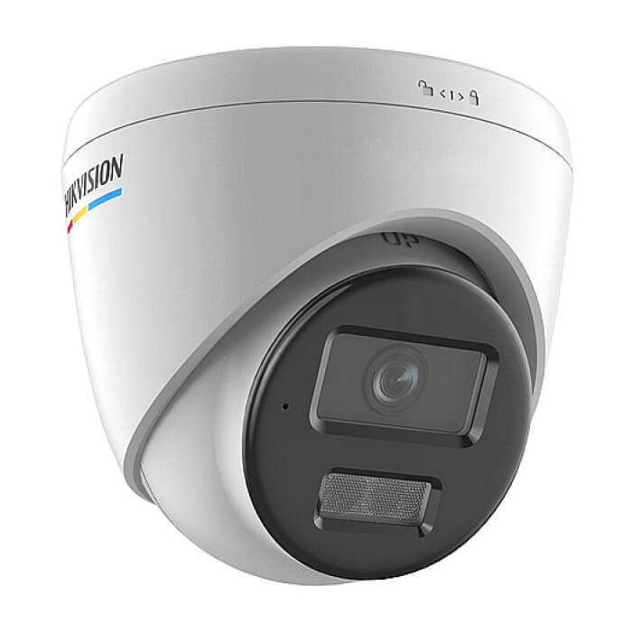 HikVision 4 MP ColorVu with Smart Hybrid Light Fixed Turret Network Camera, 2.8 mm, F1.0, IR, White Light up to 30m, H.265+, IP67, built-in microphone, 12Vdc/PoE 7.5W ID 82251 (тъмнейл - 2)