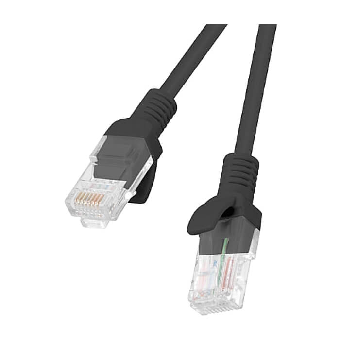 Кабел - Lanberg patch cord CAT.5E 3m, black ID 72262