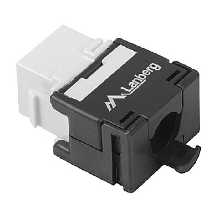 Lanberg keystone toolless module RJ45 180° UTP CAT.6 ID 72028 (тъмнейл - 2)
