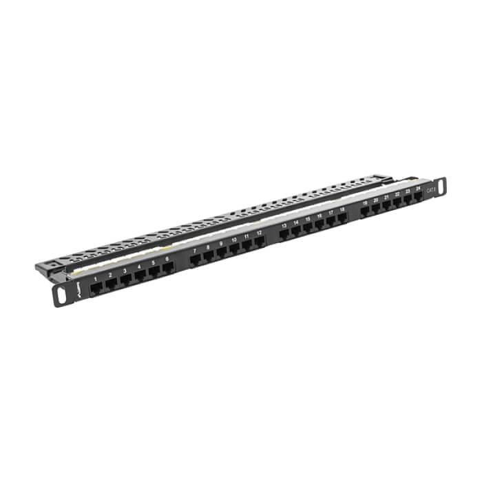 Lanberg patch panel 24 port 0.5U CAT.6, black ID 62845 (тъмнейл - 3)