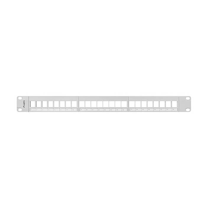 Lanberg patch panel blank 24 port 1U for keystone modules gray ID 62863 (тъмнейл - 2)