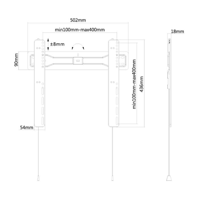 Neomounts by NewStar Flat Screen Wall Mount (fixed) ID 66897 (тъмнейл - 3)