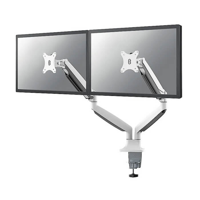 Neomounts Flat Screen Desk mount (10-32") desk clamp/grommet 2X ID 84235 (тъмнейл - 3)