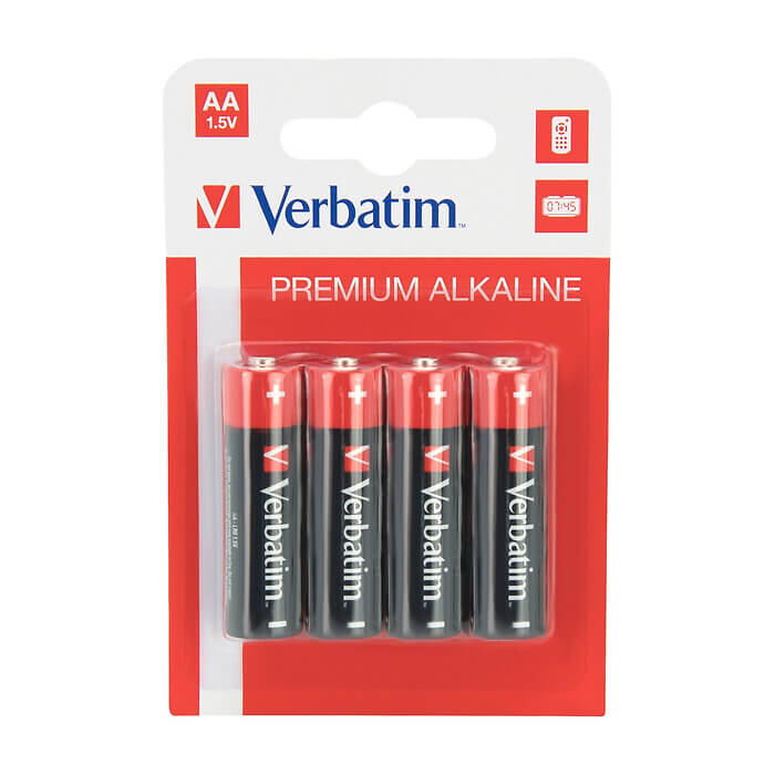 Verbatim ALKALINE BATTERY AA 4 PACK (HANGCARD) на супер цена