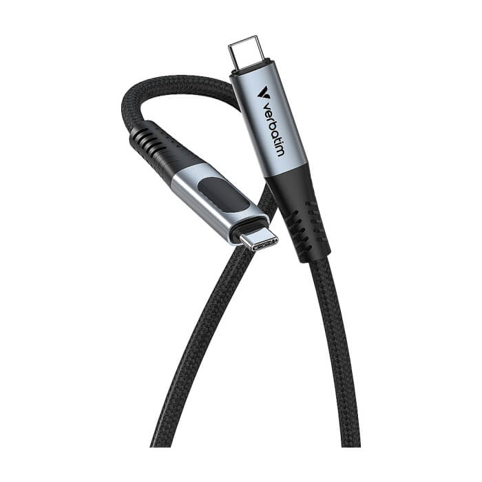 Verbatim Sync & Charge USB C to USB C 100W Display 120 cm ID 85355 (тъмнейл - 2)