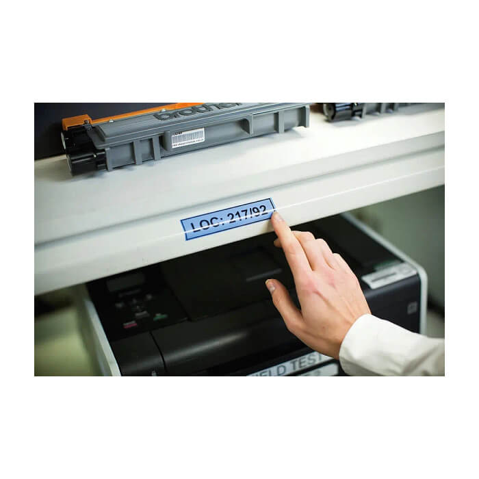 Brother TZe-551 Tape Black on Blue, Laminated, 24mm, 8 m - Eco ID 70726 (тъмнейл - 2)
