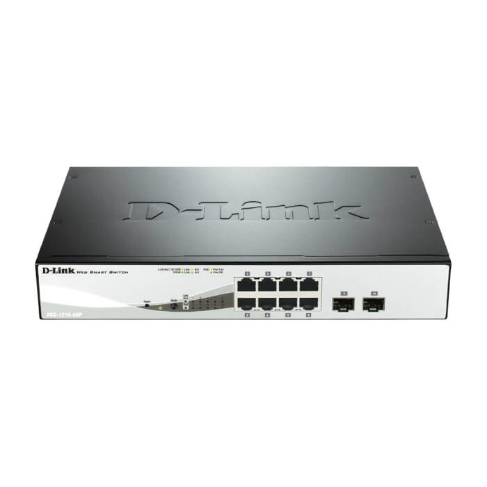D-Link 8-Port Gigabit PoE Smart Switch with 2 SFP ports на супер цена